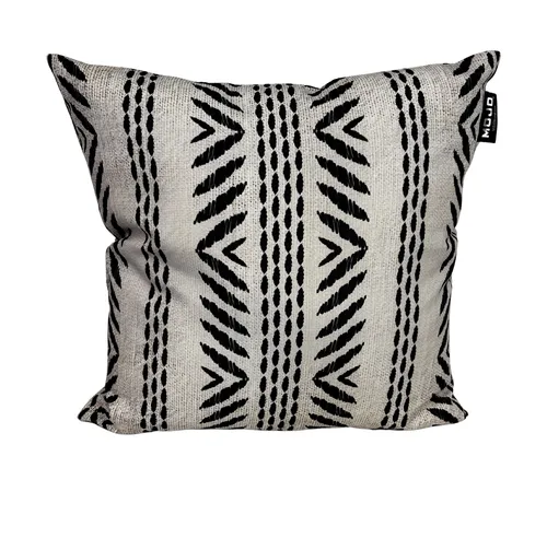 Outdoor Black / White Cushion