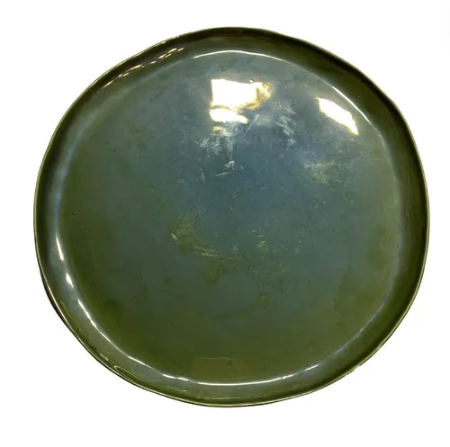 Bottle Green Glazed Platter 