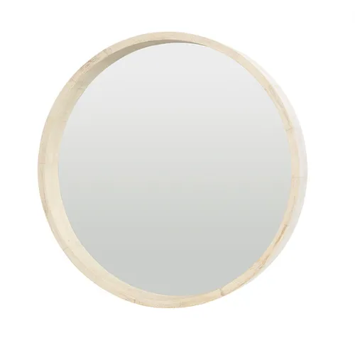 Whitewash mirror round 62cm