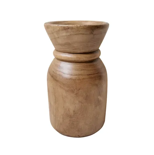 Timber Brown Waisted Vase