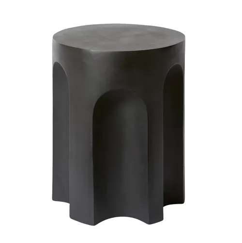 Black Metal Foot Stool
