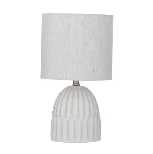 Ceramic Paige ivory lamp