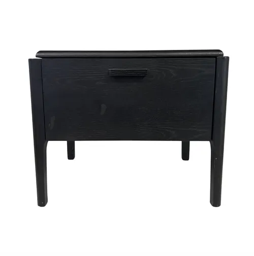 Black 1 Draw with Hande Bedside Table