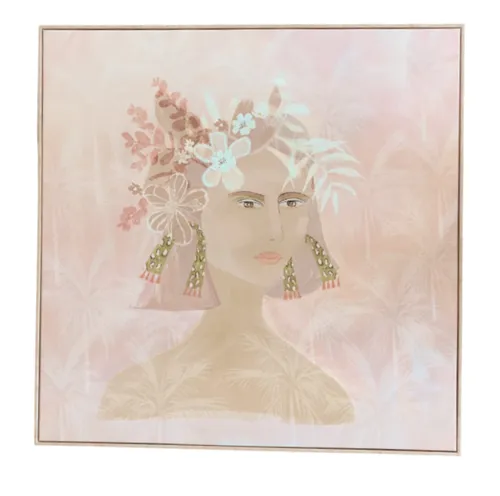 Pink Lady Canvas Art 