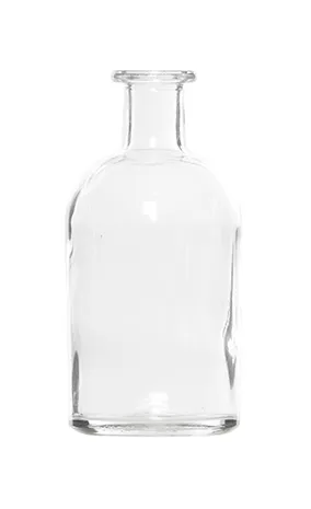 Glass clear bud vase sml