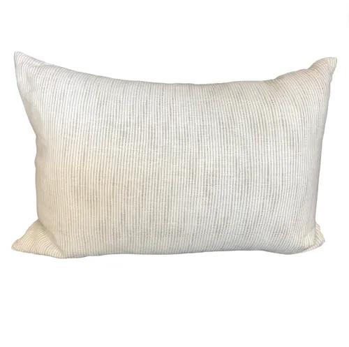 Natural Stripe Feather Lumber Cushion