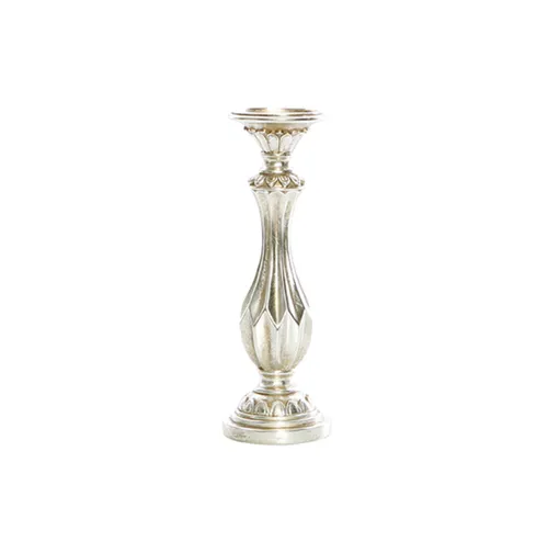 Resin Silver Facet Candle Holder Small