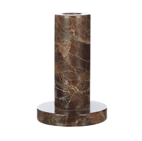 Brown Marble Candle Holder