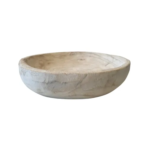 White Timber Bowl Small