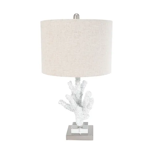 Resin white coral lamp natural shade
