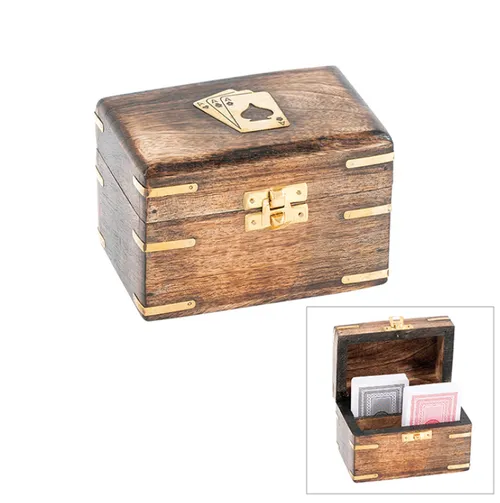 Mango wood double card set