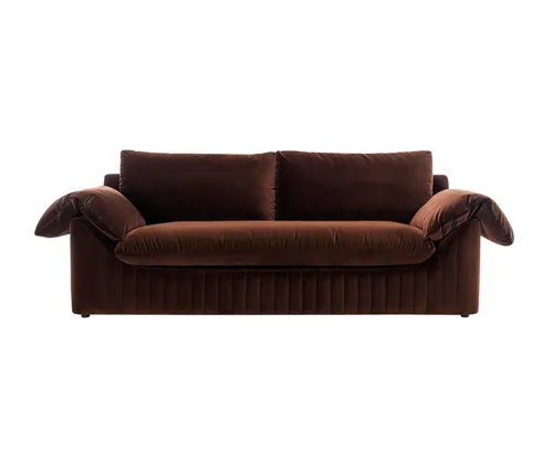 3 Seater Lounge Chocolate Velvet