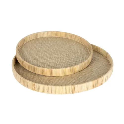 Rattan Round Tray