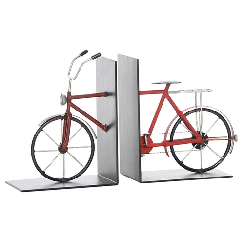Black Metal Bicycle Bookend