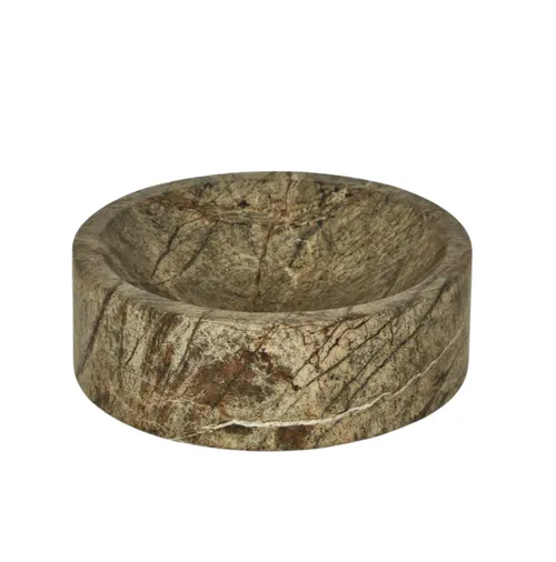 Marble Bowl Rainforest Brown Small