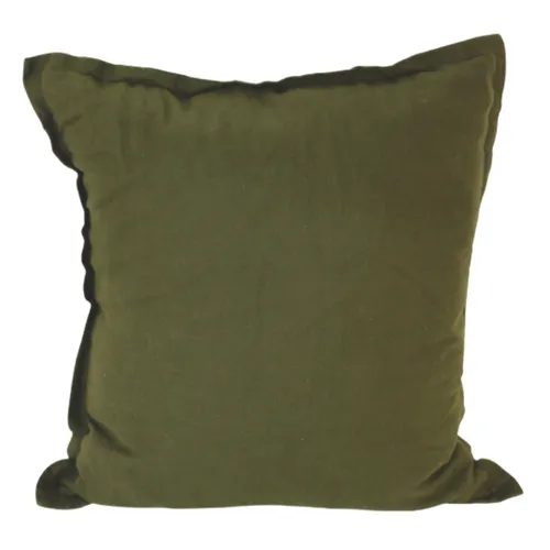 Green dark poly cushion 
