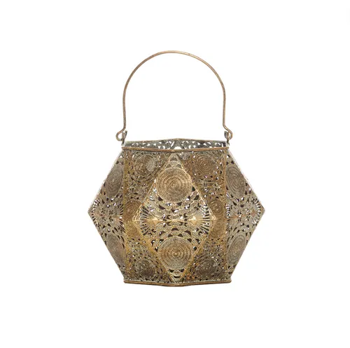 Gold hexagon lantern