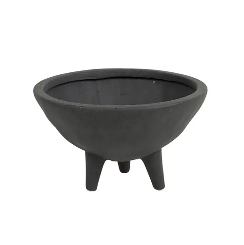 Stone Grey Footed Bowl