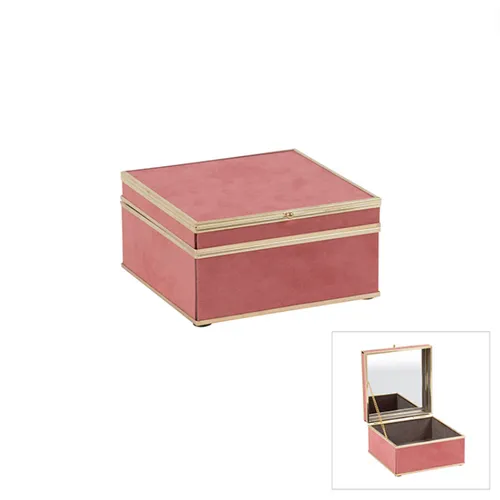 Pink and gold jewel box