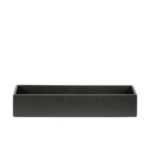 Black Leather Accessories Tray