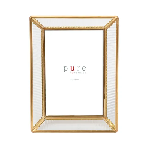 Glass Gold Edge Frame