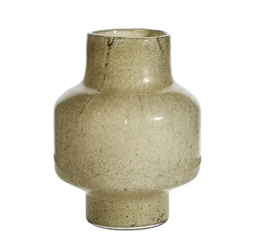 Ara Short Glass Vase Sand