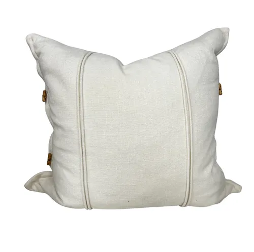 Cream with toggle Cushion