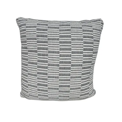 Outdoor Pale Blue Stripe Cushion