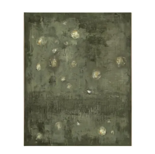 Billie Hand Painted Green Canvas Artwork