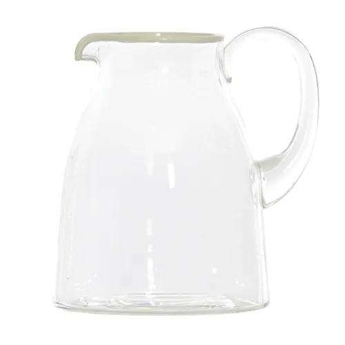 Acrylic White Rim Jug