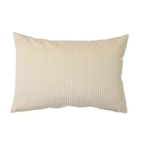 Cream Cord Lumber Cushion