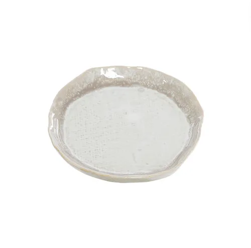 Beige / Cream Ceramic Dish Small