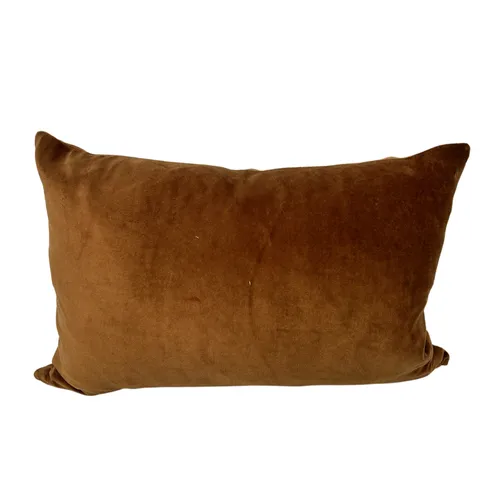 Copper Velvet Lumber Cushion