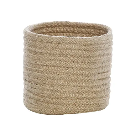Jute natural round pot
