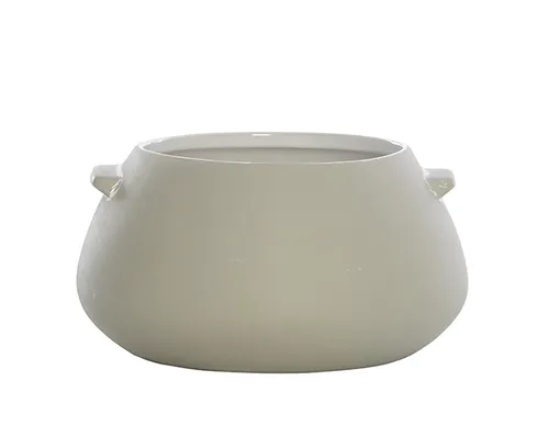 Ceramic grey vase small