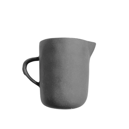 Flax Dark Grey Milk Jug with Handle