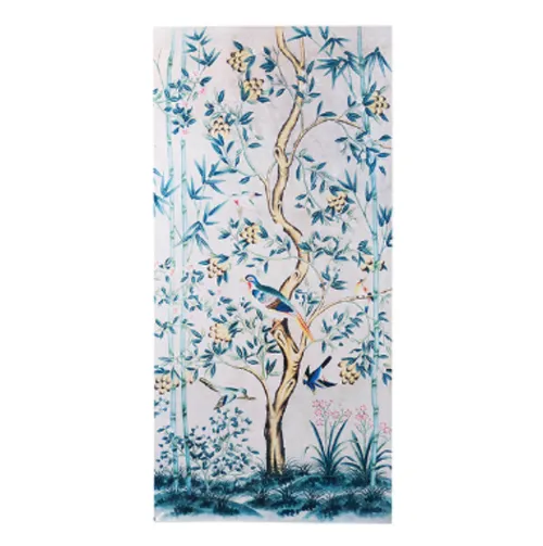 Bird On Bamboo Canvas Wall Art 2