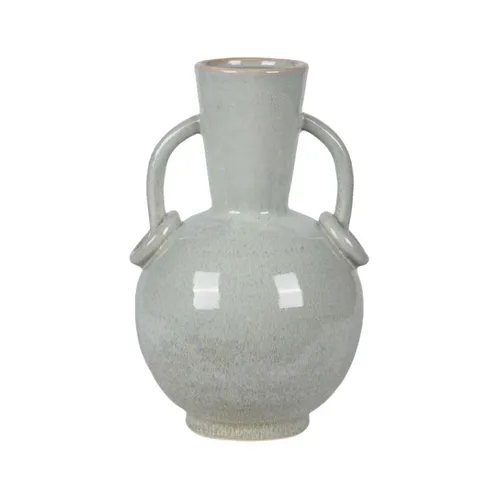 Ceramic Mint Loop Handle Vase