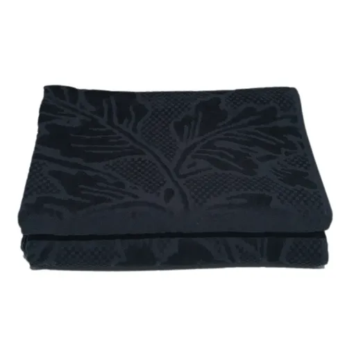 Bath Towel - Navy Print Velvet