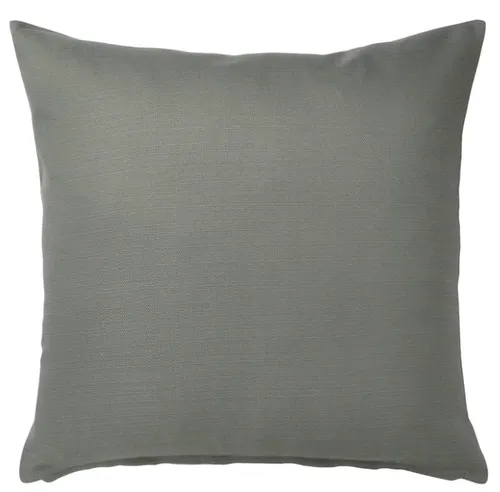 Blue Linen 2 plain feather cushion