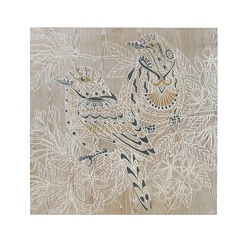 Bird cut-out print artwork