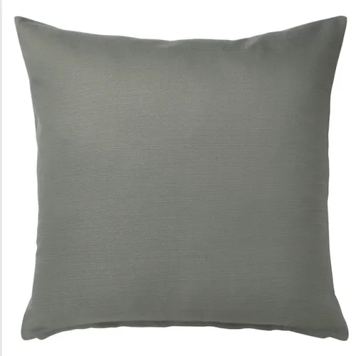 Blue Linen plain feather cushion