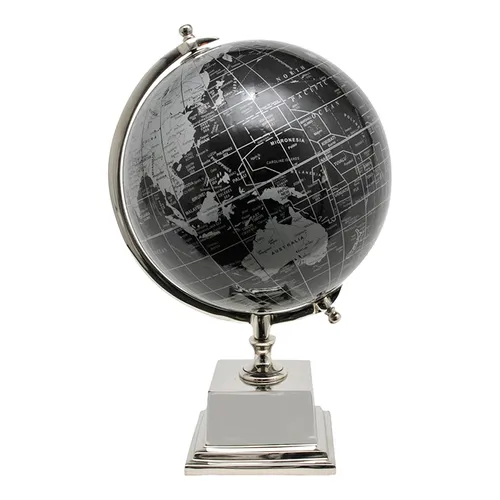 Globe black & silver