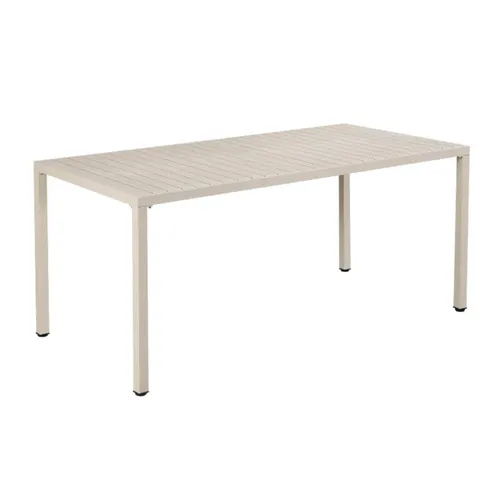 Cream Outdoor Table Rectangle