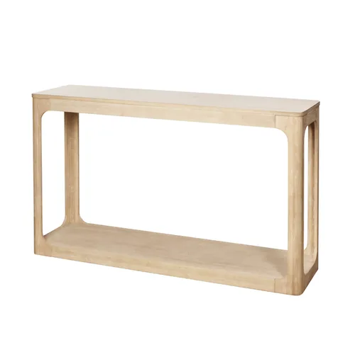 Natural Wash Wooden Console