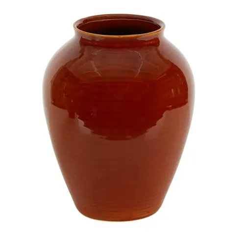 Ceramic vase red large