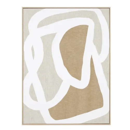 Entangled white 2 canvas art 