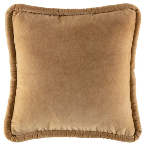 Rust velvet poly cushion
