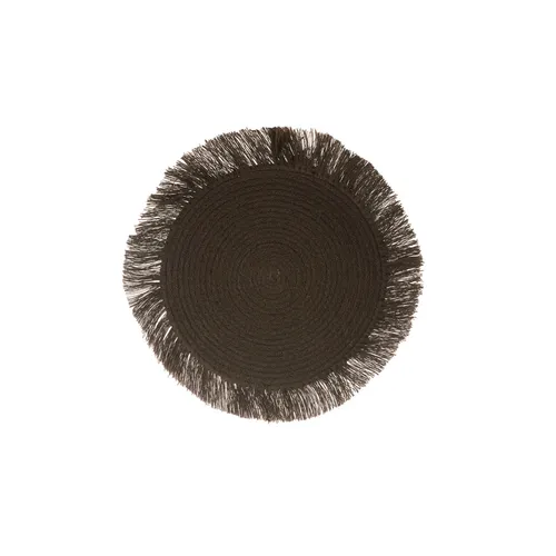Chocolate Fringed Placemat