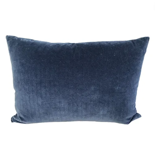 Blue navy velvet feather lumber